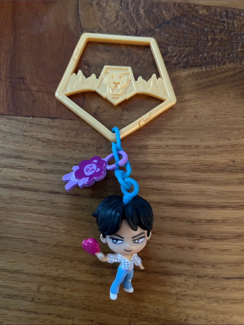 K-pop Demon Hunters Hello Friend Mini Collectible Keychain Figure- Jinu